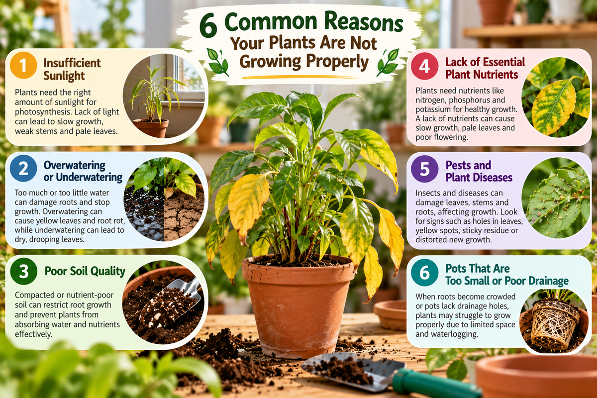 6 Common Reasons Your Plants Are Not Growing Properly
